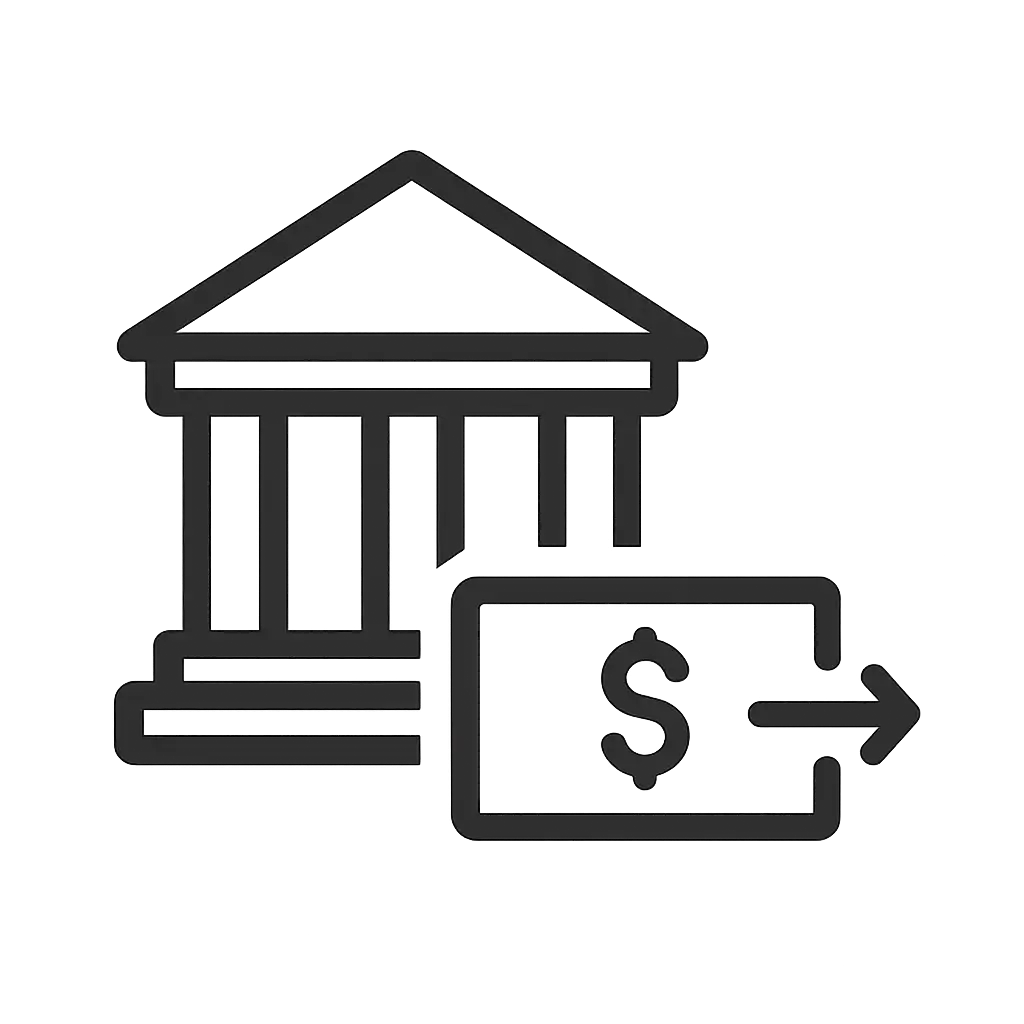 Bank transfer icon